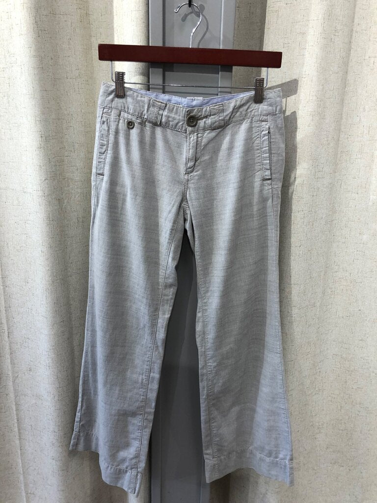 Pilcro and the Letterpress Linen-Blend Wide Leg Trousers sz 25
