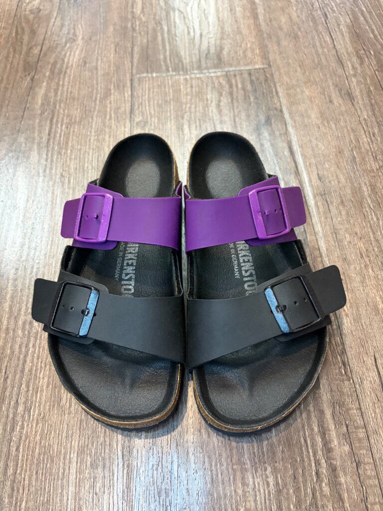 Birkenstock Arizona Colorblock Buckle Slide Sandals sz 37