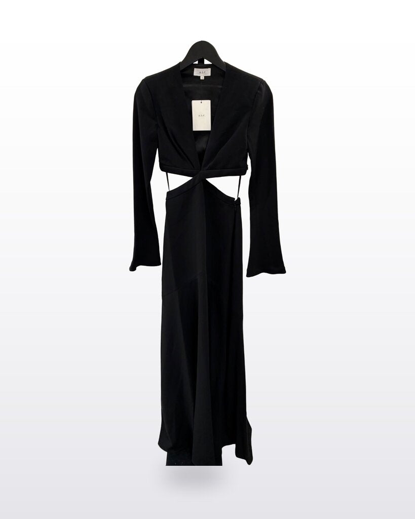 A.L.C. Long Sleeve Cutout Maxi Dress sz 0