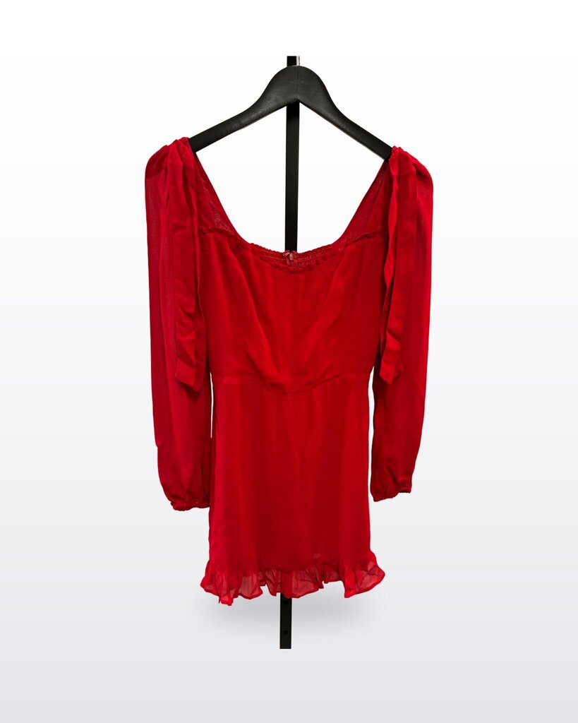 Reformation Red Long Sleeve Mini Dress sz 4