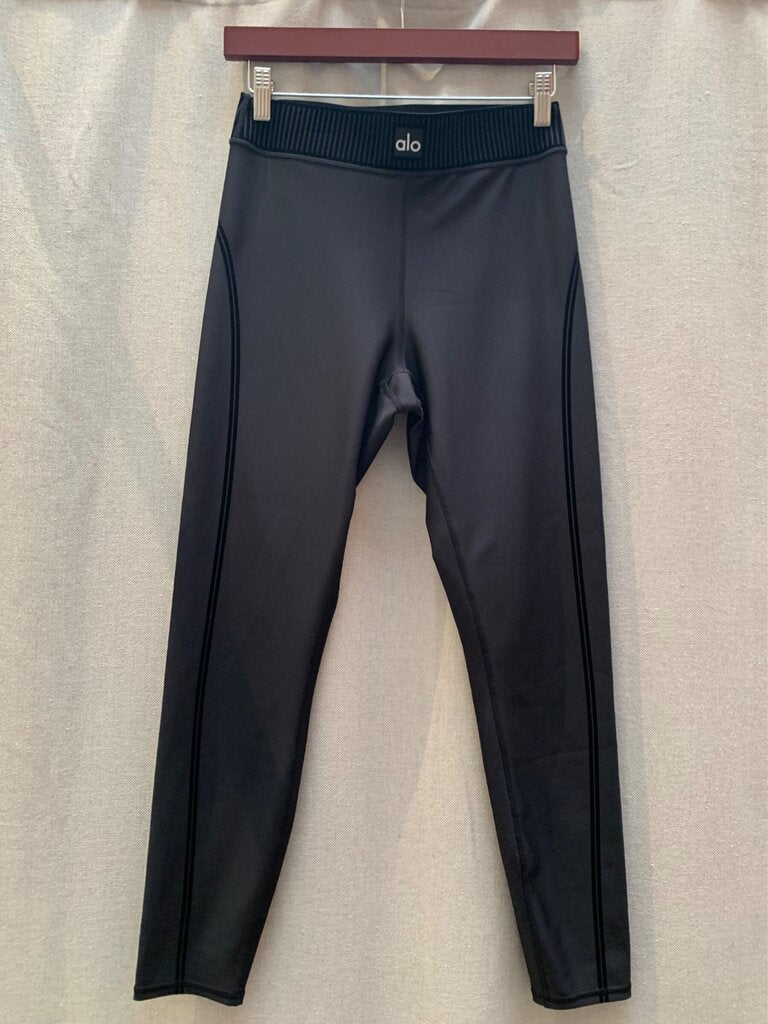 Yoga Black Contrast Detail Full Length Leggings