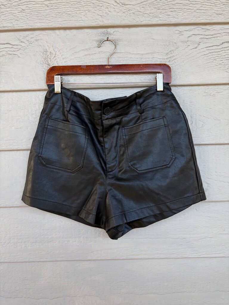Maeve by Anthropologie The Colette Faux Leather Shorts sz 31