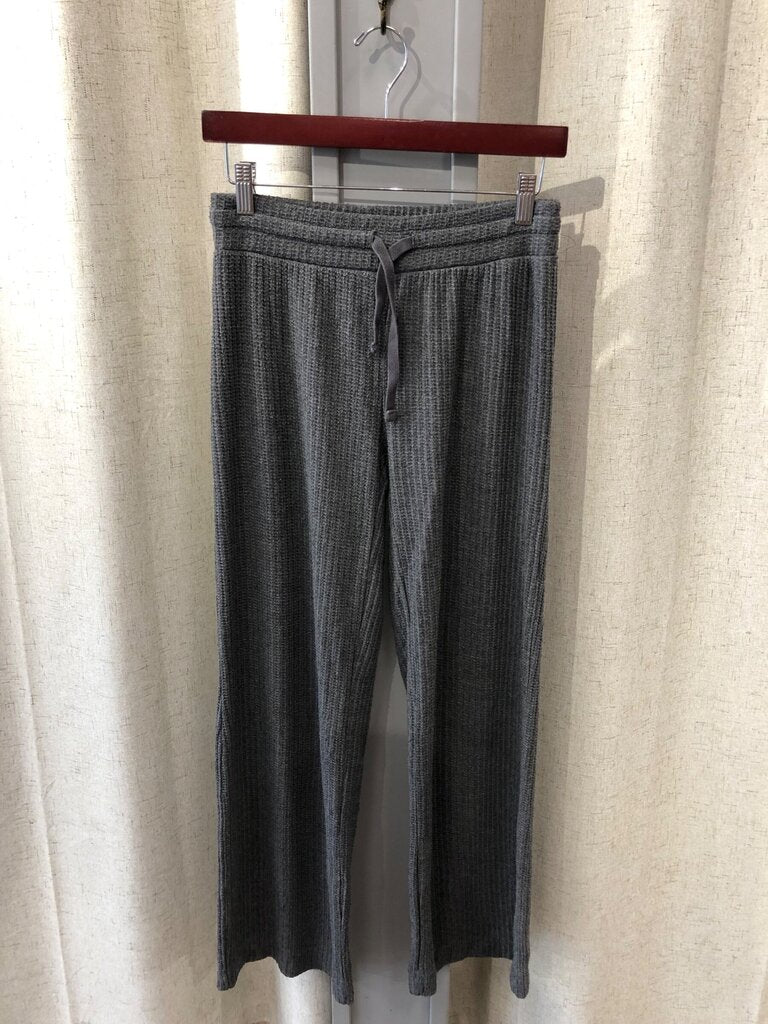 Splendid Heather Charcoal Waffle Knit Wide Leg Pants sz XS
