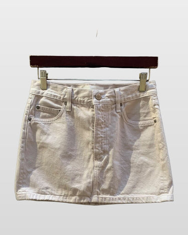 Denim Forum Ecru Denim Mini Skirt sz 25