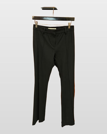 Veronica Beard Black Pintuck Trousers sz 4