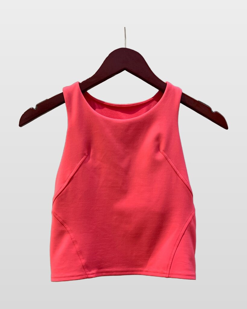 Lululemon Coral High-Neck Cropped Tank Top sz 6