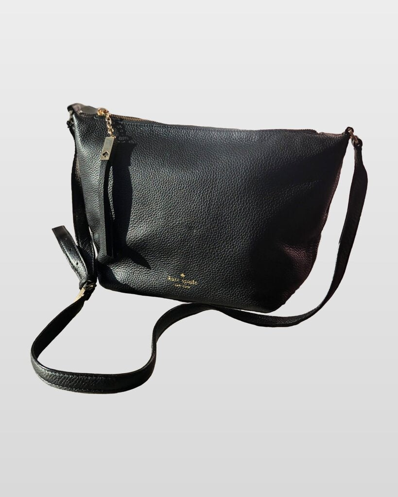 Kate Spade Black Pebbled Leather Crossbody Bag