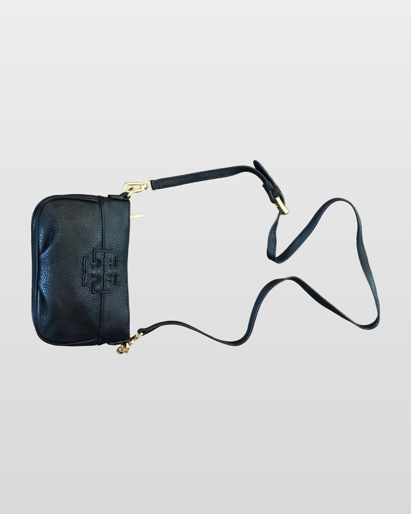 Tory Burch Amanda Pebbled Leather Small Crossbody Bag