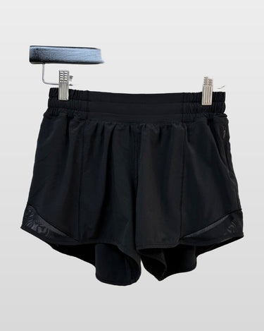 Lululemon Black Hotty Hot Athletic Shorts sz 4