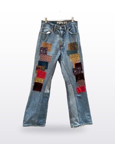 RE/DONE | Levi's Patchwork Flare Jeans sz 26