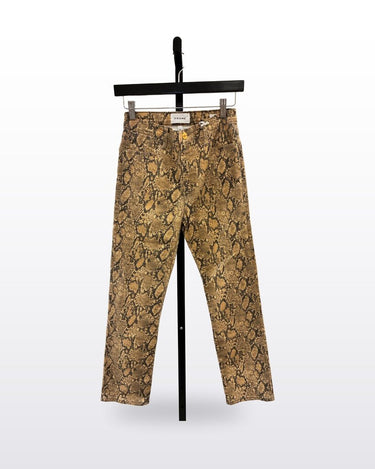 Frame Le High Straight Snake Print Jeans sz 26