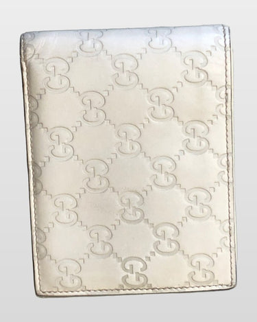 Gucci Off-White Guccissima Leather Bifold Wallet