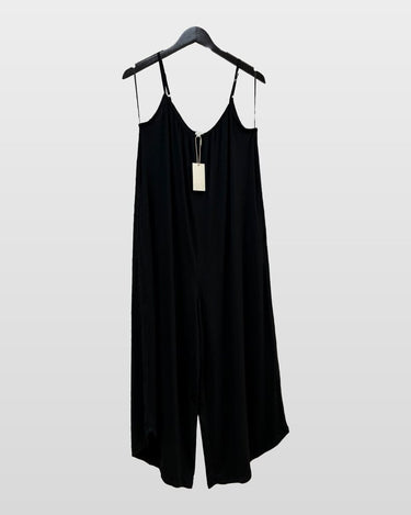 Z SUPPLY Black Sleeveless Wide-Leg Jumpsuit sz S