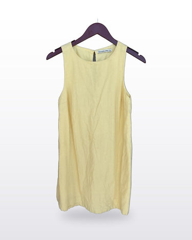 Abercrombie & Fitch Yellow Sleeveless Shift Dress sz S