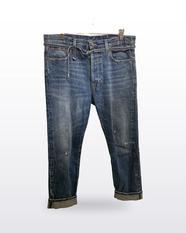 R13 Blue Denim Paperbag Hayden Jeans sz 25