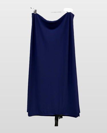 Norma Kamali Blue Jersey Wrap Scarf sz ONE SIZE