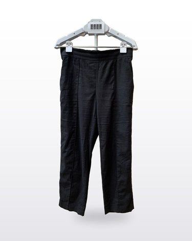 Vince Black Linen-Blend Cropped Pants sz S/P