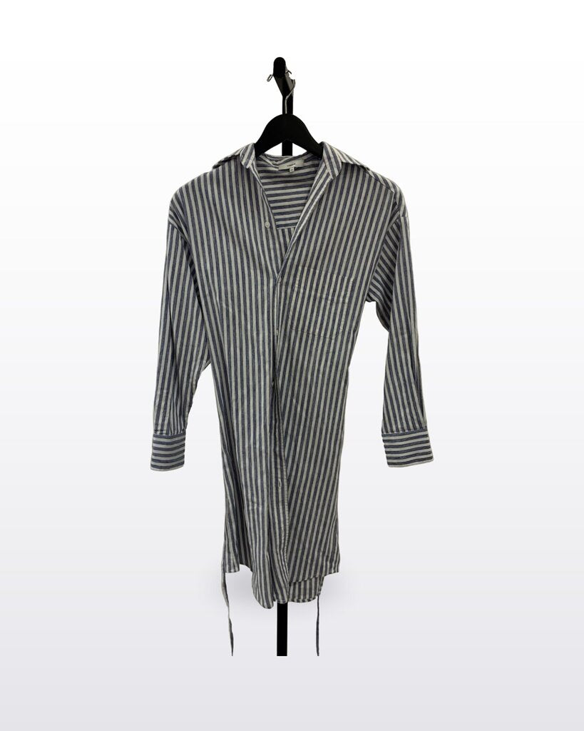 Vince Blue and White Striped Shirt Dress sz XXS