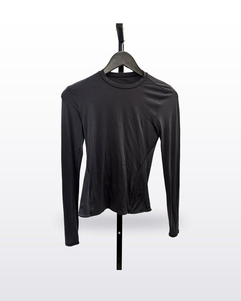 Lululemon Black Fitted Long-Sleeve Top sz S