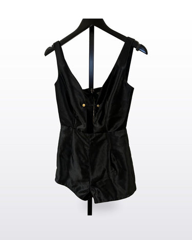Misha Collection Satin Sleeveless Romper sz XS