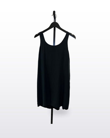 Madewell Black Sleeveless Tie-Front Mini Dress sz M