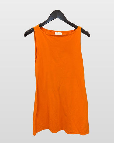 Reformation Orange Sleeveless Mini Dress sz M