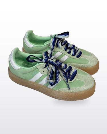 adidas Mint Green Sambae Platform Sneakers sz 5.5