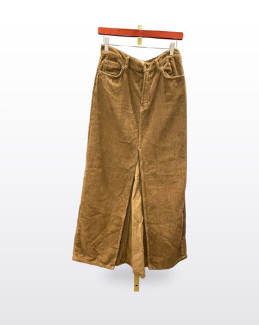 Reformation Jeans Brown Corduroy Maxi Skirt sz 27