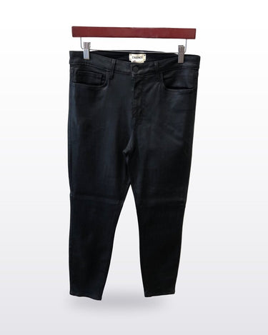 L'Agence Black Coated Skinny Jeans Size 30 sz 30