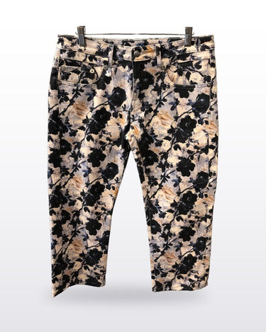 R13 Floral Print Straight Leg Jeans sz 28