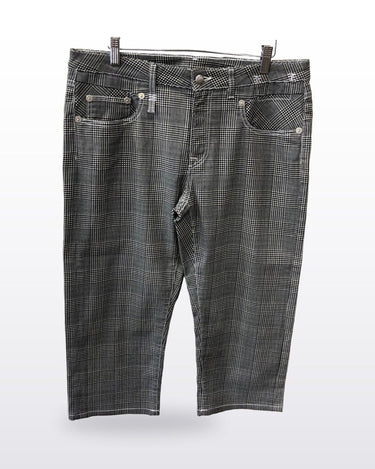 R13 Glen Plaid Cropped Pants sz 31