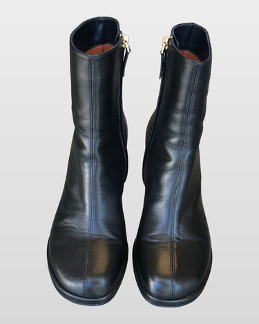 Manu Atelier Duck Boot Leather Ankle Booties sz 39