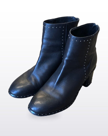 rag & bone Studded Leather Ankle Booties sz 39