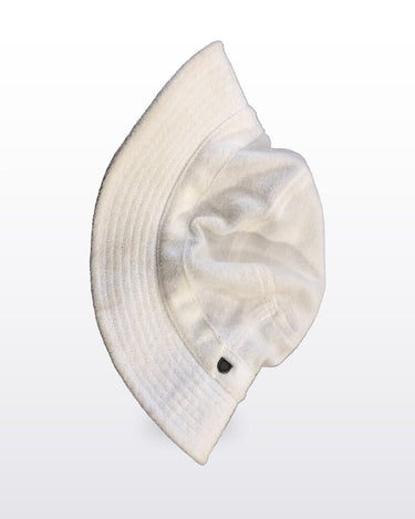 Brixton White Terry Cloth Bucket Hat sz M/L