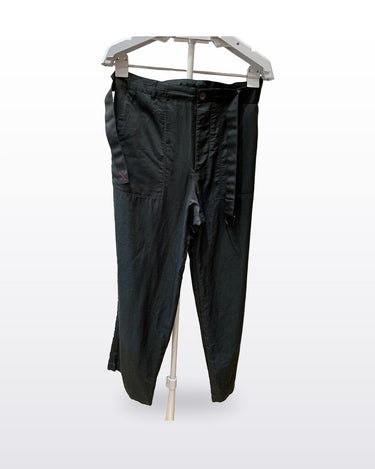 Brazeau Tricot Black Belted Utility Tapered Pants sz 2