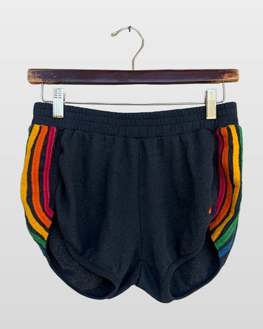 Aviator Nation Rainbow Stripe Sweat Shorts sz M