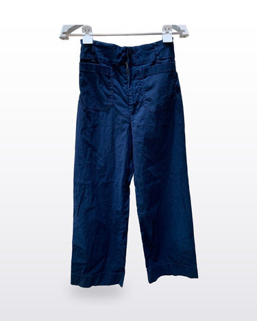 Maeve by Anthropologie Navy The Colette Wide-Leg Pants Size 27T sz 27T
