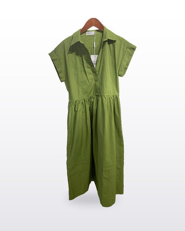 MAYE Deep Lime Gracie Shirtdress sz XS