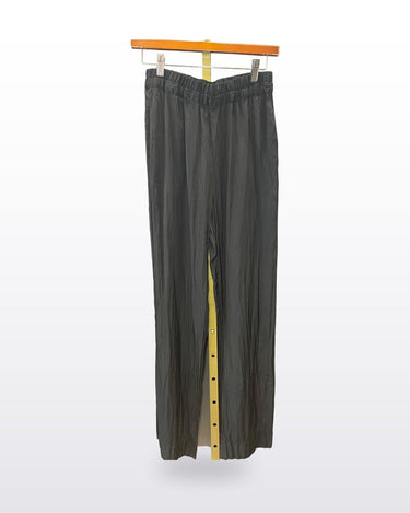 Babaton Black Elastic Waist Wide Leg Pants sz M