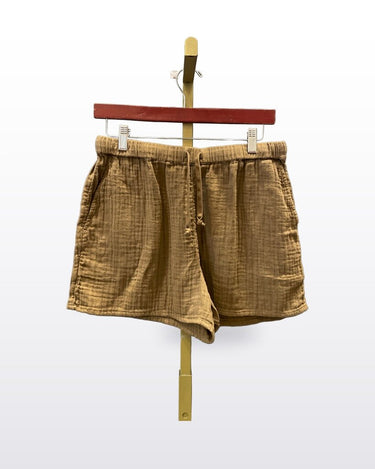 Wilfred Free Cotton Gauze Elastic Waist Drawstring Shorts sz S