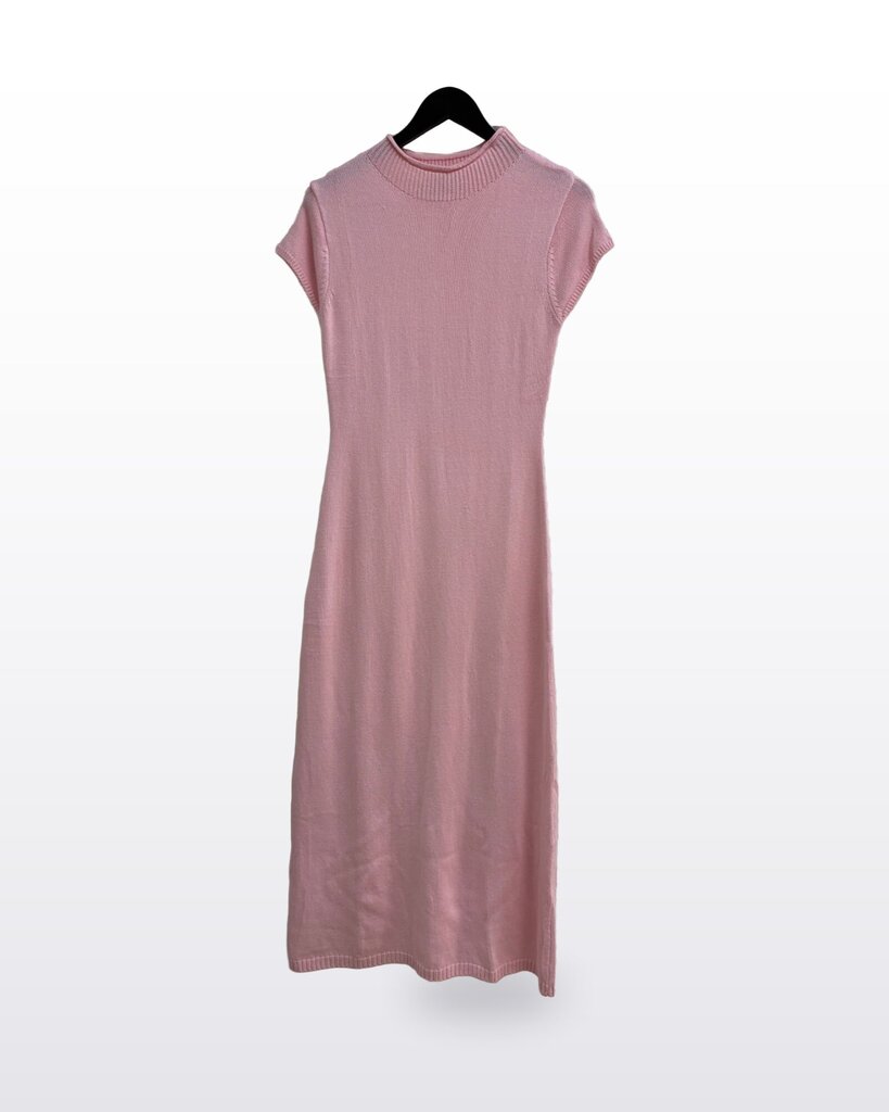 ZESICA Pink Short Sleeve Knit Midi Dress sz S
