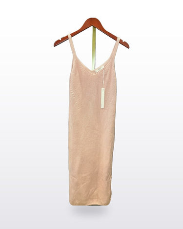 OGD Light Pink Knit Sleeveless Midi Dress sz XS