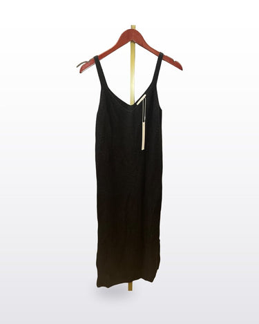 OGD Black Ribbed Knit Midi Dress sz S