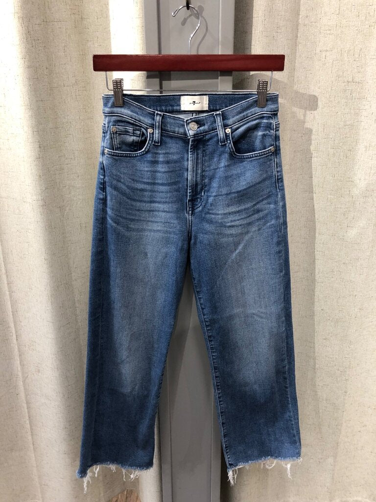 7 For All Mankind Cropped Alexa Jeans sz 27