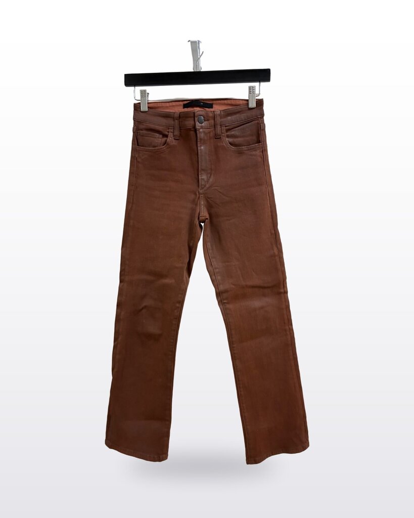 Joe's Jeans The Callie High Rise Cropped Boot Coated Jeans sz 25