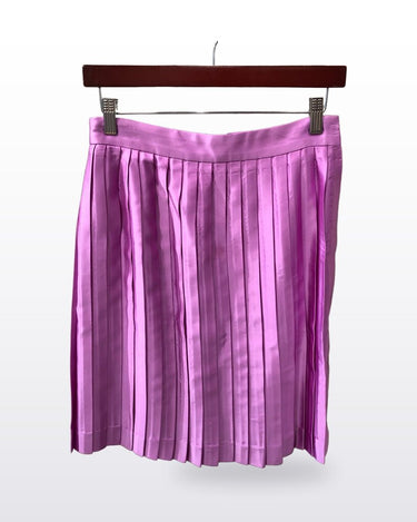 Gucci Purple Pleated Satin Mini Skirt sz 42