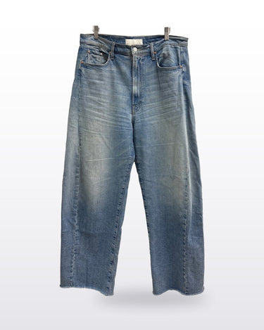 MOTHER Light Wash Straight Leg Cropped Jeans sz 32