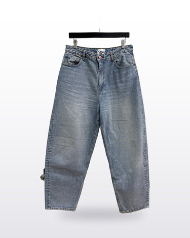 GANNI Light-Wash Denim Shorts sz 31