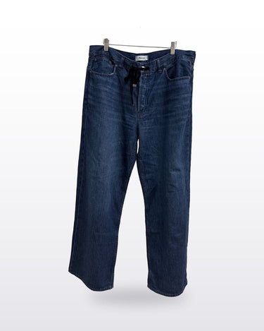 Madewell Dark Wash Straight Leg Jeans with Ribbon Tie sz 31