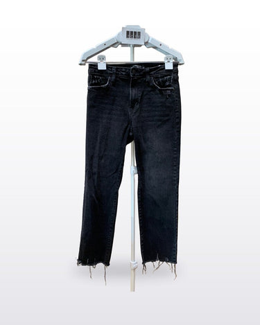 Just Black Denim Straight Leg Raw Hem Jeans sz 27